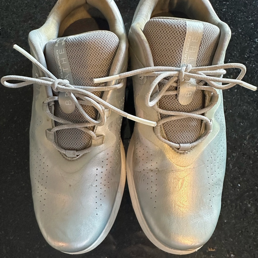 Under Armour Metallic Gray Golf Shoes